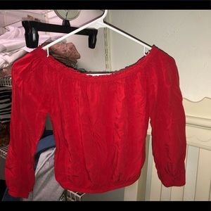 Cropped Off the Shoulder Shirt